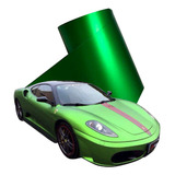 Vinil Automotriz Verde Mate Cromo Autoelite 1m X 1.52