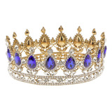 6 Rey Reina Corona Rhinestone Tiaras Chapado En Oro De La .