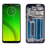 Tela Frontal Completo Do Moto G7 Power Xt1955 Com Aro Orig.