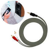 Cable Auxiliar De Audio Slim Company 3.5mm A 2 Rca 1.40 Metros Estéreo Audio.
