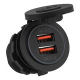 Dual Qc3.0 Carga Rápida Cargador Dual Usb Toma De Corriente