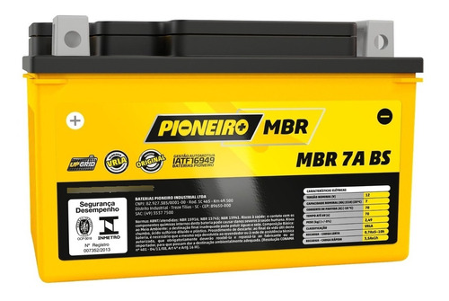 Bateria Para An 250 Burgman Mbr 7a Bs 12v 7ah