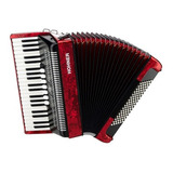 Acordeon Hohner 37 Teclas 96 Bajos Rojo Funda A16732