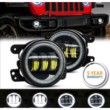 Par Faros Led Luz Drl Jeep Wrangler Rubicon 07-18