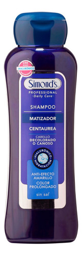 Shampoo Simond´s Matizador Centaurea Daily Care 410ml Sin Aroma