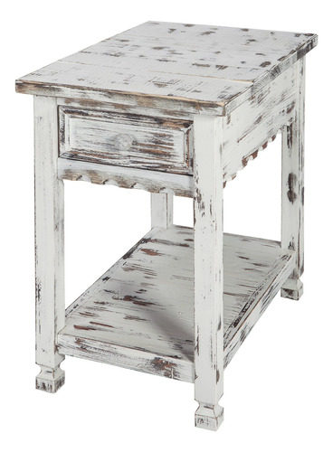 Alaterre Furniture Rustic Cottage - Mesa Auxiliar Para Silla