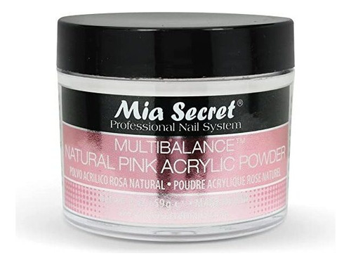 Mia Secret Natural Rosa Acrílico Polvo 2 Oz