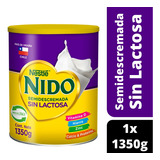 Leche En Polvo Nido® Semidescremadar Sin Lactosa Tarro 1350g