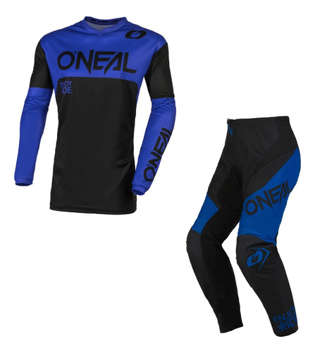 Traje Oneal Racewear Motocross Enduro Negro/azul
