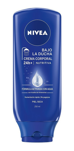 Crema Corporal Bajo La Ducha Piel Seca X250ml - Nivea