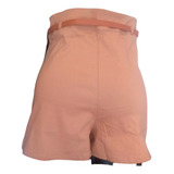 Falda Shorts Para Dama Con Correa  Stretch Tiro Alto Tu 3ar 