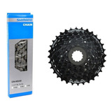 Set Cadena Shimano+ Piñon Shimano 8v Cassete- Oscar Bikes