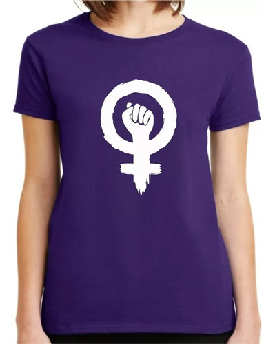 Camiseta Playera Mujer Feminista 9 Marzo Girl Power Puño