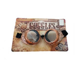 Óculos Goggles Steampunk Vintage Fantasia Cibernético 