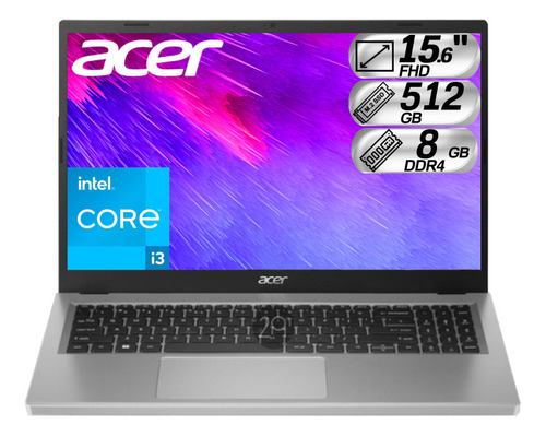 Portatil Acer Intel Core I3 N305 Ram 8gb Ssd M.2 512gb