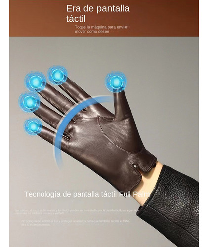 Guantes De Piel De Cabra Para Hombres, Guantes Para Montar