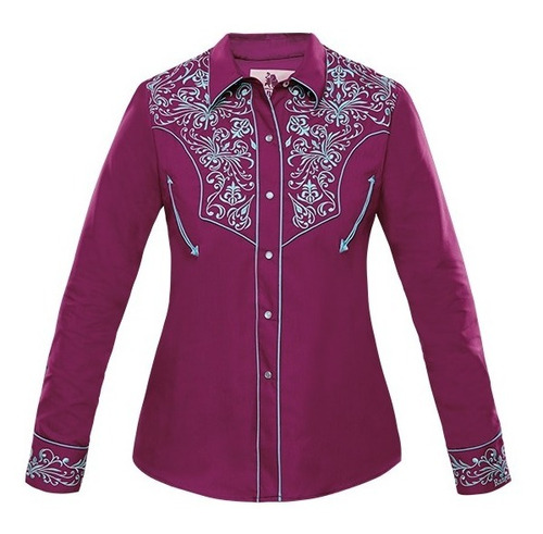 Camisa De Mujer Bordada Moda Vaquera Blusa De Dama 046da01