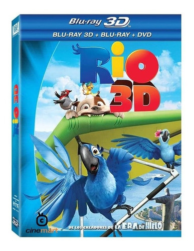 Rio Pelicula Bluray 3d + Bluray + Dvd