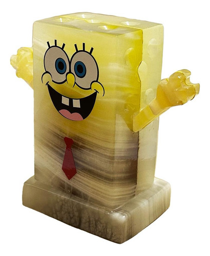 Lámpara Decorativa Bob Esponja Artesanal Onix Recámara Bebé