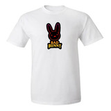Remera Bad Bunny Logo Unico Para Adultos Y Niños 