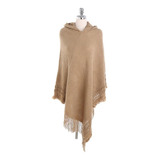 Hermoso Poncho Con Gorro Unitalla Color A Elegir Envio Inmed