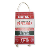 Placa Natal Frases Esperança Alegria Amor Decor Enfeite