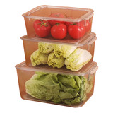 Set De 3 Organizadores De Almacenamiento Para Refrigerador