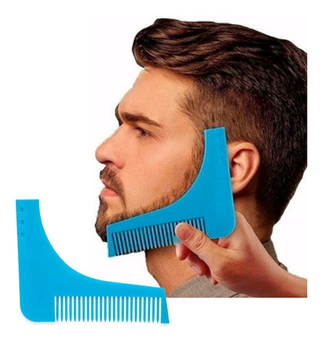 Peine Para Dibujar Barba Bigote Modelador Linea Perfecta