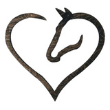 Criativo Cavalo Amor Coração Sinal Estatuetas Ornamento
