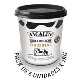 Pack 6 Unid X 1 Kg Dulce De Leche Vacalin Original  Liniers