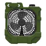 Ventilador De Camping Con Escritorio Portátil Recargable De