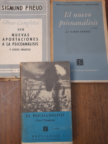 Psicoanálisis 3 Libros Freud Horney Y Thompson E6