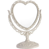 Beaupretty Heart Shape Vanity Mirror Espejo De Maquillaje De