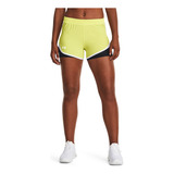 Shorts Ua Fly-by 2.0 2 En 1 Mujer Amarillo Under Armour