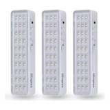 Luminária De Emergência Intelbras Lea31 Led Com Bateria Recarregável 2 W 110v/220v Branca