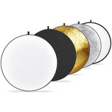 Reflector Flex 60cm Redondo 5 En 1 Para Estudio Fotográfico