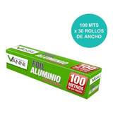 Papel Aluminio Para Alimentos 100 Mts 1 Rollo