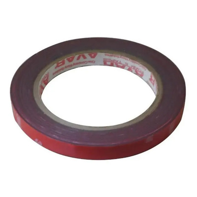 Cinta Pega Moldura 3m 1/2 5m Rojo Liso