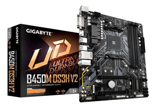 Motherboard Gigabyte Amd Ga-b450m Ds3h Am4 Ryzen Ddr4 B450