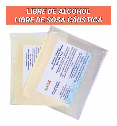 2 Kg Jabon De Glicerina Climas Calidos Transparente 