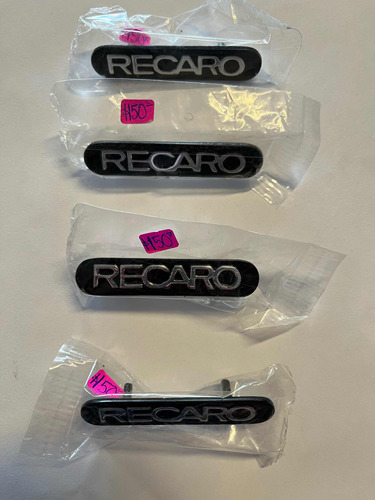 Emblemas Tipo Recaro Frontales De Asiento