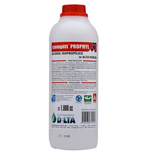 Compitt Prophyl Alcohol Isopropilico 1 Litro Delta