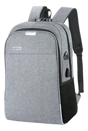 Mochila Notebook Anti Furto Reforçada Saida Cabo Usb E Fone