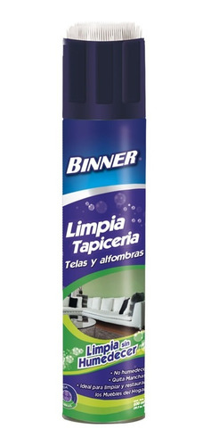 Limpia Tapicería Alfombras Y Tela Binner Espuma 600 Ml