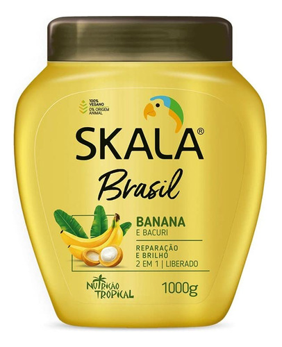 Skala - Brasil - Creme De Tratamento 2 Em 1 Banana E Bacuri