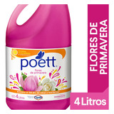 Poett Desinfectante  De Pisos Flores De Primavera  4l