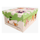 Cajas Baulera De Carton Plegables 39x30x18cm Con Manija