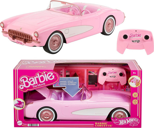 Hot Wheels Rc Barbie Corvette Control Remoto Barbie Movie