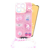 Case Pulsera + Mica Templada Para Honor X8a