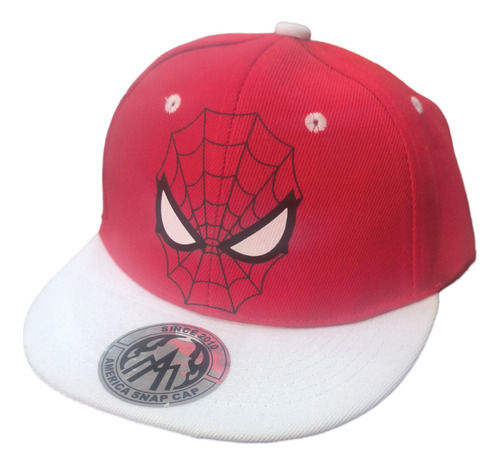 Gorro Jockey Snapback De Hombre Araña, De 2 A 7 Años. 